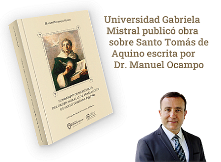 Universidad Gabriela Mistral publicó obra sobre Santo Tomás de Aquino escrita por Dr. Manuel Ocampo