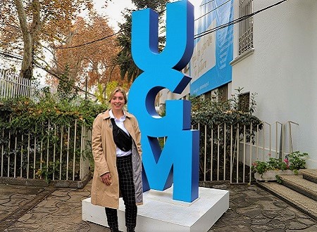 Estudiante de la U. de Texas inició pasantía internacional en la Universidad Gabriela Mistral