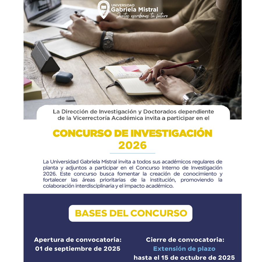 Convocatoria al Concurso Interno de Investigación 2026