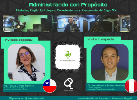 Tatiana Gomes, directora de la Escuela de Negocios UGM, destaca el valor del marketing digital en programa radial colombiano