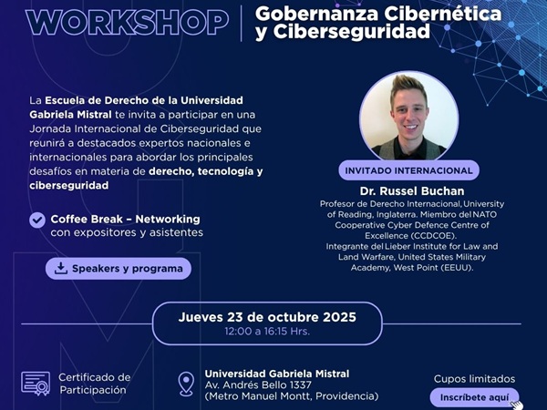 23/10: Experto internacional Russell Buchan impartirá Workshop 
