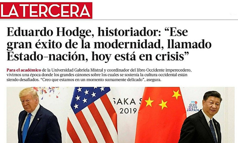 Eduardo Hodge: “Ese gran éxito de la modernidad, llamado Estado-nación, hoy está en crisis”